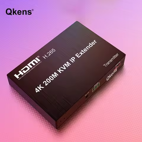 H.265 4K HDMI KVM Extender 200M Via RJ45 Ethernet Cable HDMI KVM IP Extender Transmitter Receiver Vi