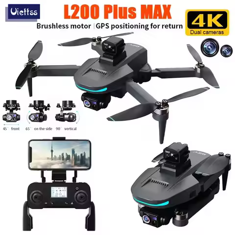 L200 Plus MAX 4K Professional RC Camera Drone With 3-Axis Gimbal 5G WIFI GPS 360° Obstacle Avoidance