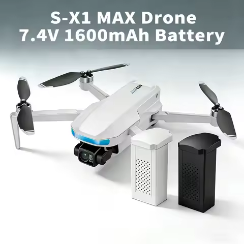 2Pcs S-X1 MAX Drone Battery 7.4V 1600mAh Lipo Battery for S-X1 MAX 4K GPS Mini Drone Quadcopter RC P