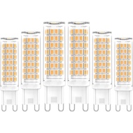 Mentol Lampu LED G9 Boleh Dimalapkan, 3000K Putih Hangat, Mentol Candelier Tapak G9 5W, Pengganti Ha