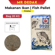 [20KG] [9922] Makanan Ikan Pembesaran/Fish Food/Dedak Ikan 6mm Finisher [Talapia | Keli | Kelah | Pu