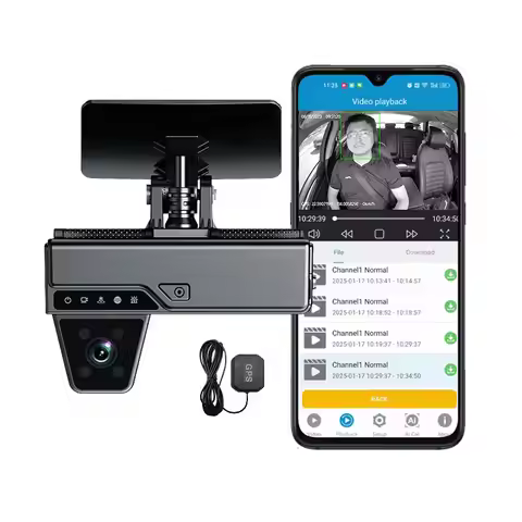 High Quality ADAS AI Dashcam 4G Dual Camera DMS Fatigue Detection Device FCW ADAS System