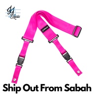 DiMarzio DD2200PK 2" Nylon Cliplock Guitar Strap, Neon Pink (Dimarzio Strap / DD2200-PK / DD 2200 / 