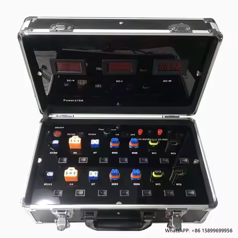 AC265V DC12V Auto LED Car Bulbs LCD Screen Tester LED Light H4 H1 H7 H11 LED 9005 9006 Universal Car