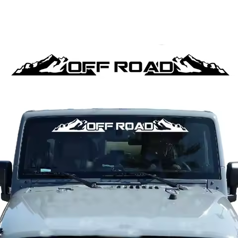 Mountain 4X4 Offroad Car Windshield Sticker Side Body Windscreen Truck Decal for Jeep Toyota Honda V