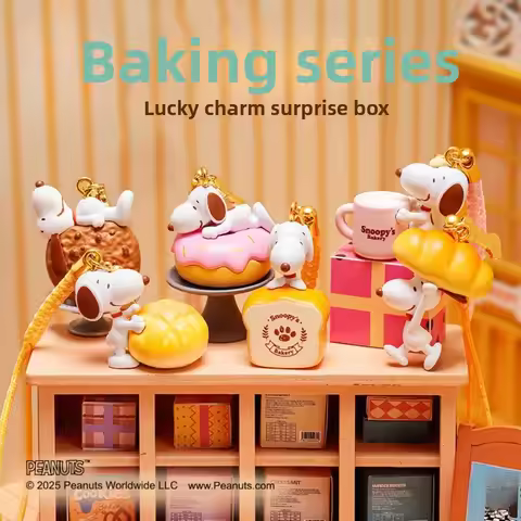 Snoopy Amulet Surprise Box Keychain Blind Box, Cute Creative Bag Charms & Phone Ornaments, Ideal Bir