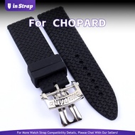 Apply To CHOPARD MILLE MIGLIA, 23mm Rubber Silicone Watch Strap For 168511-30013015 Men's Automatic 