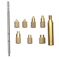 Heat Insert Nut Iron Tip T12 Soldering Iron Tip Insert Internal Thread Tip M2-M8 Brass Hot Nut Inser