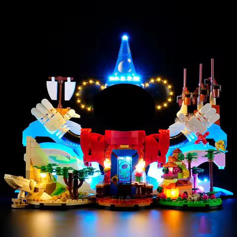 (Only LED Light No Bricks) 21352 Magic World of Dis Ideas (Not Include Building Blocks Bricks Kits S