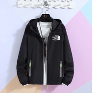 พร้อมส่ง เสื้อกันหนาว มีฮู้ด แบบแห้งเร็ว ลาย Tock the North Face สําหรับขี่จักรยาน วิ่งจ๊อกกิ้ง เดิน