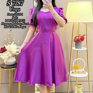 S 7287 Midi Dress satin POLOS Party DressTALI Wanita 52020