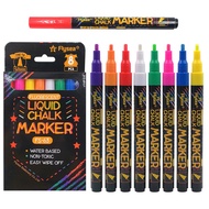 8 Pieces Of Water chalk Pens Dust-Free Erasable Box Of 8 Colors Glass Writing Pen Write A Blackboard