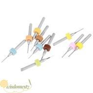 WISDOM 10pcs PCB Drill Bits Set, 1.1-2.0mm 0.1-1.0mm Tungsten Carbide Micro Drill Bits, Durable Micr