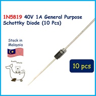 10PCS 1N5819 IN5819 General Purpose Schottky Diode 40V 1A Dioda