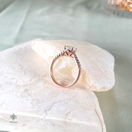 RoseGold Solitaire Engagement Ring - Engagement Ring Gold Plated Jewelry
