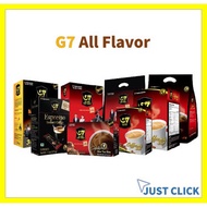 G7 Pure 3in1 Black Espresso Instant Coffee Vietnam Instant Coffee Mocha Hazelnut #G7
