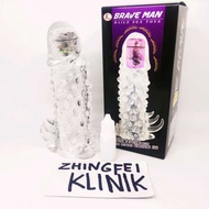 kondom silikon bertekstur bergetar alat bantu pria wanita bahan berkualitas *