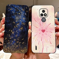Case For Motorola E7 E 7 Power Phone Case Luxury sunny Pattern Silicone Soft TPU Shell For MotoE7 E 