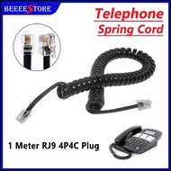1 Meter RJ9 4P4C Telephone Spring Cord Handset Cable | Telephone Cable