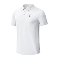 Federer professional tennis suit men's sport polo shirt breathable training suit