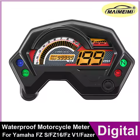 Fully Digital Motorcycle Meter Motorcycle Speedometer Assembly Digital Tachometer Dashboard For Yama