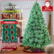 Merry Christmas Tree 4ft/5ft/6ft/7ft/8f Snowflake Pine Needle Christmas Tree Xmas Tree ( free pine cones)