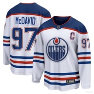 XY ใหม่ NHL Edmonton Oilers Jersey McDavid เสื้อยืด แขนยาว พลัสไซซ์  YX