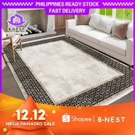 (Roll up) B-NEST Carpet (140x200cm) Carpet PREMIUM EMBOSSED Fluffy Carpet Faux Cashmere Carpet