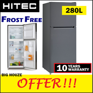 [FROST FREE] Hitec 280L Refrigerator 2 Door Fridge Top Mount Freezer HTR-F280 Energy Saving similar hisense midea sharp colour
