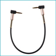 Utake Car Aux Cord 24cm Dual 90 Degree Bending 3 5 mm to 3 5mm Male Jack  Cable