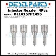 4x Diesel Fuel Injector Nozzle Tips DLLA157P1425 for Mitsubishi 4.9L 4M50 0445120049