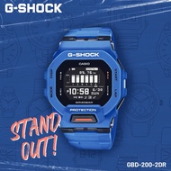 [Official Marco Warranty] GSHOCK GBD-200-2D / gbd200 Blue resin Digital Men Watch G-SQUAD