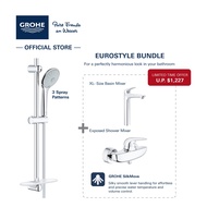 GROHE Eurostyle Shower Set &amp; Basin Mixer Bundle (with XL-size Tap)