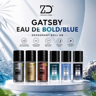 GATSBY Eau De Bold/Blue Deodorant Roll On 50ml (body perfume, deodorant men, fragrance men)
