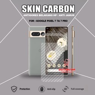 GOOGLE PIXEL 7 PRO SKIN CARBON TRANSPARENT ANTI-SCRATCH BACK GOOGLE PIXEL 7 PRO SCB1