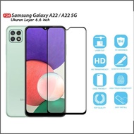 LAYAR Anti-Scratch Full Glue Samsung M22 M32 M52 M53 M33 M23 A23 A22 4G 5G C9 Pro Tempered Glass Scr