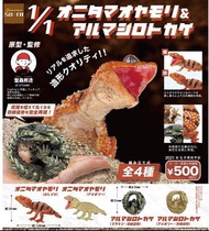 全新 500YEN扭蛋  1/1 鬼玉尾守宮 & 犰狳蜥