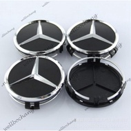 4pcs 75mm Car Wheel Center Caps Wheel Hub Rim Cap Cover Badge Emblem For Mercedes Benz w202 w220 w20