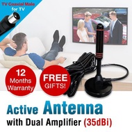 35dBi High Gain Digital TV Antenna 100% Copper Active USB Antenna 3m Active Indoor Antenna DVB-T2 TV Receiver