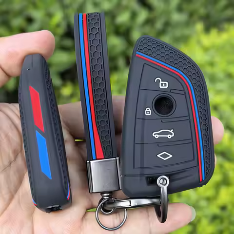 Silicone Car Key Case for BMW 216i F46 X1 X2 X3 X5 X6 GT 2 5 6 7 8 Series M5 Smart Keyless Remote Co