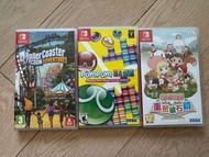 Nintendo Switch Games: RollerCoaster Tycoon, Puyo Puyo Tetris, Harvest Moon