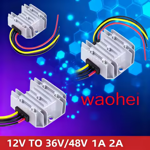 12V to 36V/48V 1A 2A DC DC Boost Step-Up Auto Power Converter Voltage Regulator Transformer Supply M