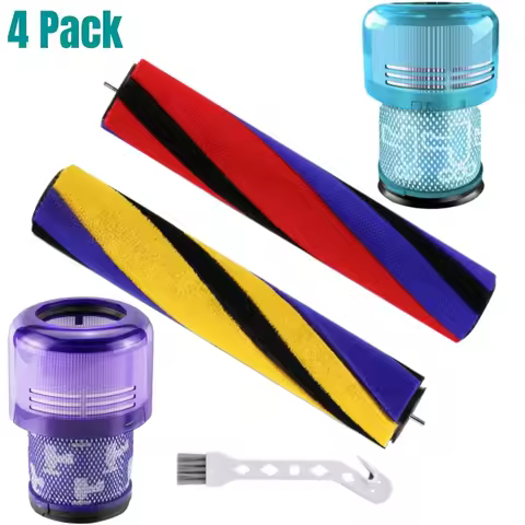 V15 Torque Drive Cordless Vacuum Cleaner Replacement Filters Soft Roller Brush for Dyson V11 SV14 An