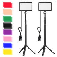 USB LED Video Light Kit Video Conference Lighting with 2 * LED Fill Light 3200K-5600K Dimmable + 2 *