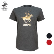 BHPC BHT347 Women T-Shirt Wanita Cotton Gold Logo | Graphic Tee Round Neck Casual Regular Fit S-XL
