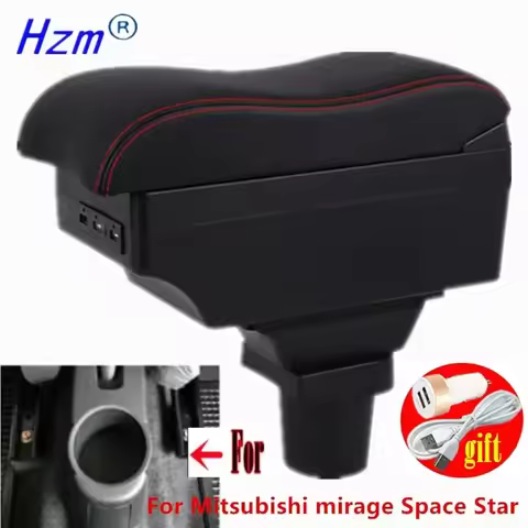 For Mitsubishi mirage Space Star Armrest box Interior special Retrofit parts Center Car Armrest box 