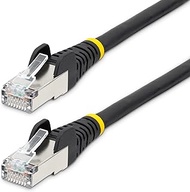 StarTech.com Category 6A LAN Cable / 50cm/Black/LSZH (Low Smoke Zero Halogen)/10GbE 500MHz/100W PoE+
