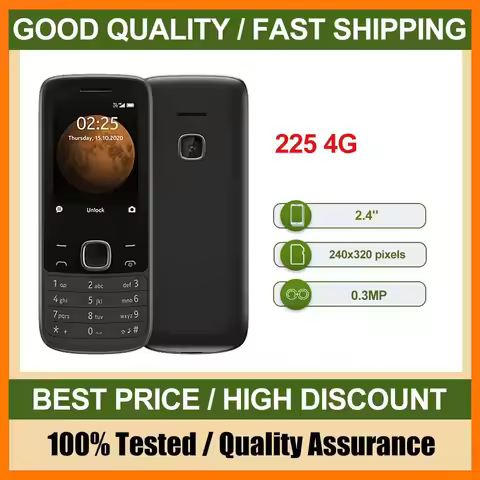 Original 225 4G CellPhone Made in Finland Unlocked Support English Language Good Condition