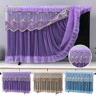 JEREMY TV Dust Cover, Double-layer Embroidered Lace TV Protective Cover, Luxury 32/37/42/47/52/55inc