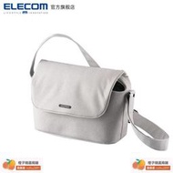 elecom單反相機包單肩小包休閒包斜挎佳能攝影包微單包便攜收納包 D2TJ